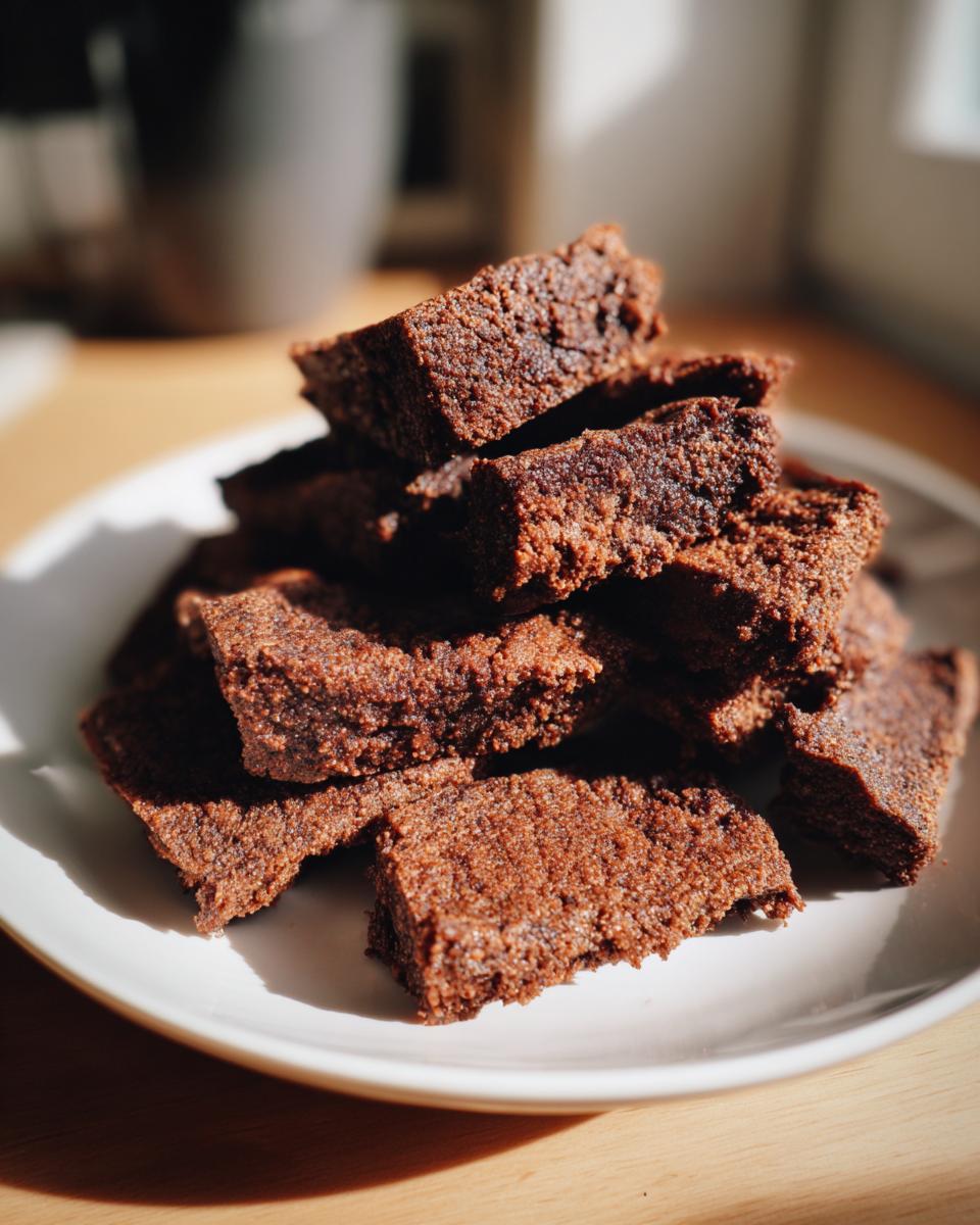 A pile of freshly baked Chicken Liver Cat Treats on a white plate, ready to be enjoyed.