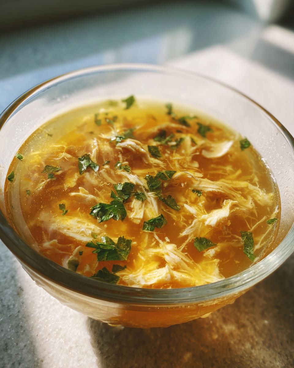 Amazing Fish Broth Cat Recipe: 1 Love Bowl 8 Close-up of a bowl of homemade fish broth for cats, garnished with fresh herbs. The perfect Fish Broth Cat Recipe.