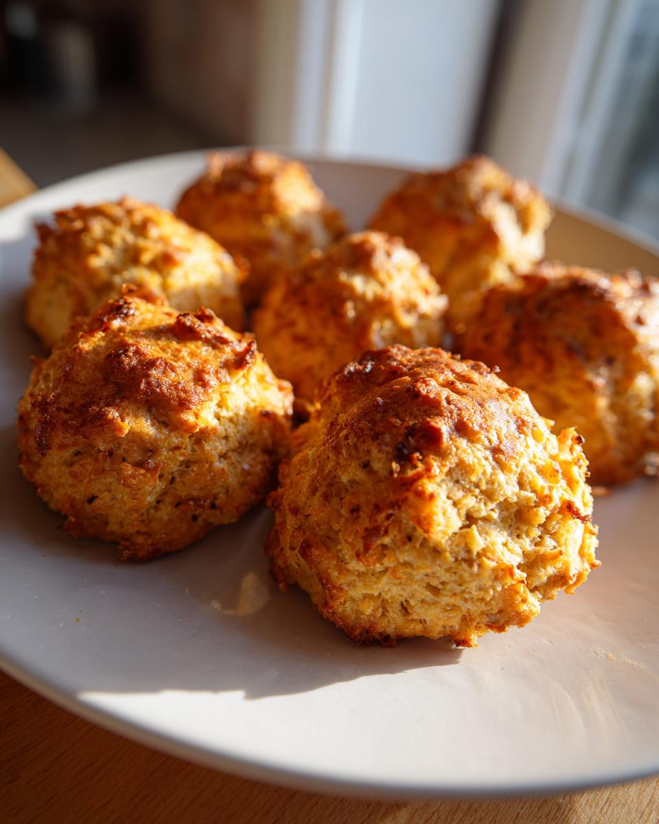 Amazing Grain-Free Fish Cat Treats in 10 Min 9 Close-up of freshly baked Grain-Free Fish Cat Treats on a plate, golden brown and delicious.
