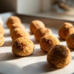 Amazing Hairball Support Cat Treats: 3 Simple Steps 11 Close-up of several homemade hairball support cat treats on parchment paper.