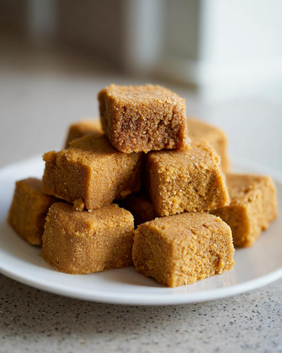 Close-up of a pile of Hypoallergenic Cat Treats on a white plate, ready to be enjoyed.
