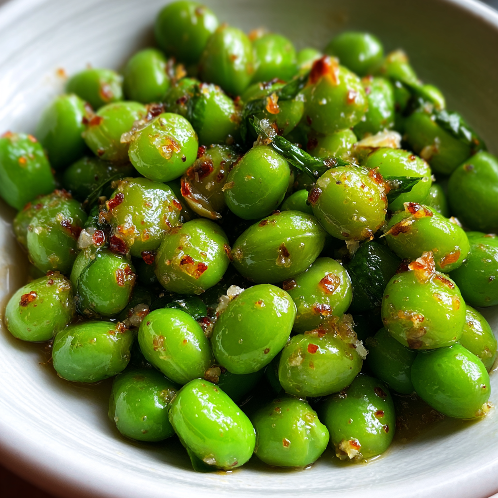 Garlic Butter Sautéed Green Peas 1 Garlic Butter Sautéed Green Peas