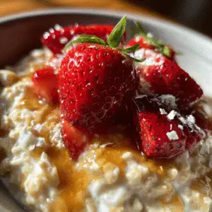 Strawberry Honey Overnight Oats