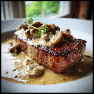 Pan-Seared Steak with Creamy Mushroom Sauce 2 Pan-Seared Steak with Creamy Mushroom Sauce
