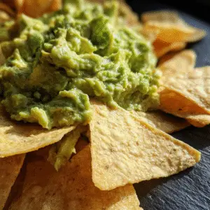 Fresh Guacamole with Tortilla Chips 4 Fresh Guacamole with Tortilla Chips