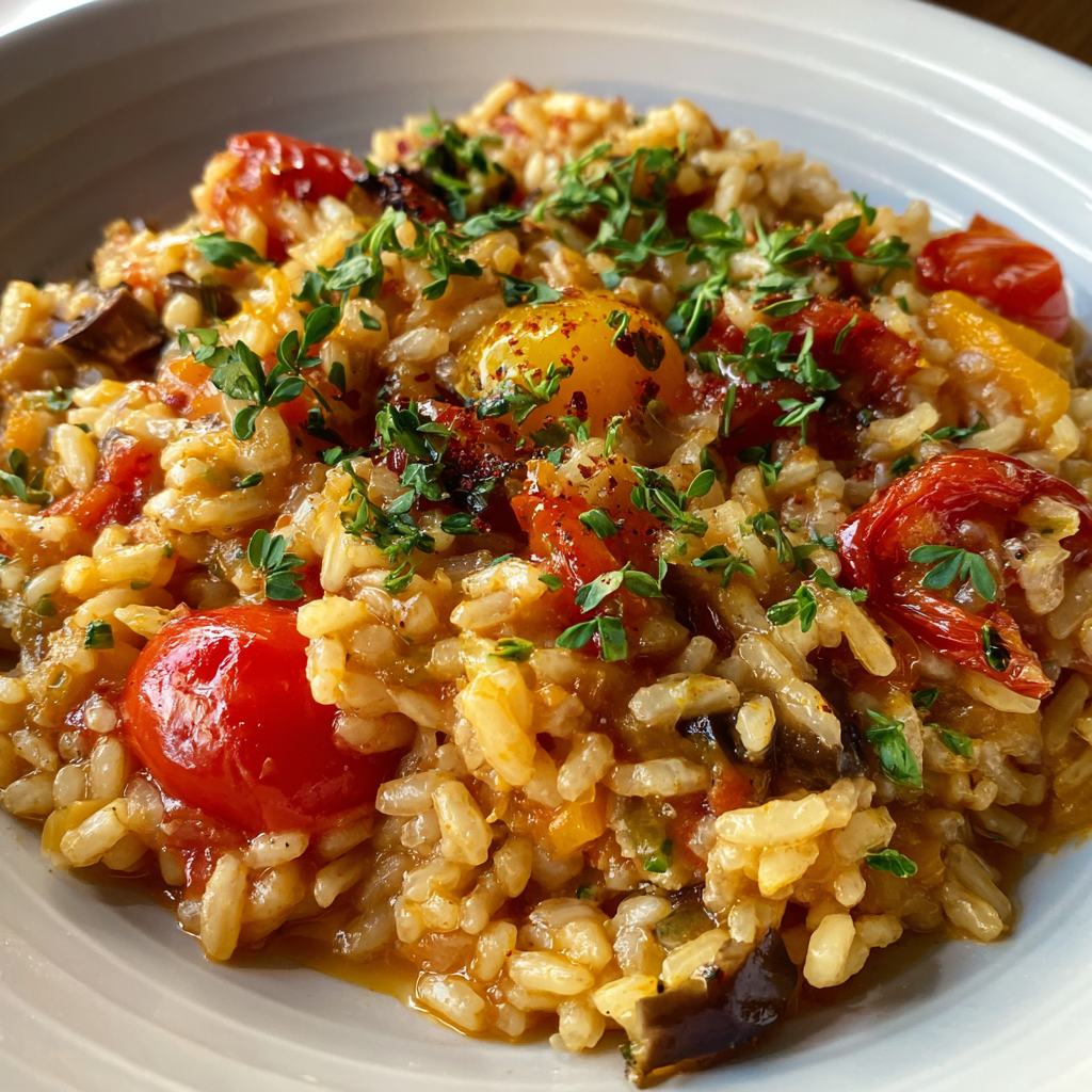 Mediterranean Vegetable Risotto