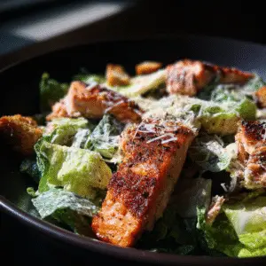 Blackened Salmon Caesar Salad 3 Blackened Salmon Caesar Salad