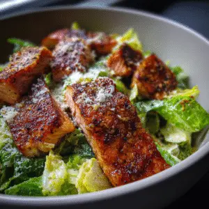 Blackened Salmon Caesar Salad 2 Blackened Salmon Caesar Salad