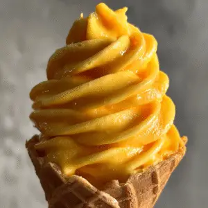 Homemade Mango Ice Cream