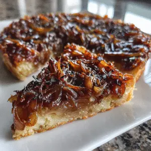 Caramelized Onion & Garlic Tarte Tatin 4 Caramelized Onion & Garlic Tarte Tatin