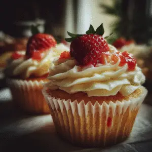 Strawberry Vanilla Cupcakes