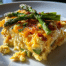 Scrambled Eggs with Asparagus & Cheese