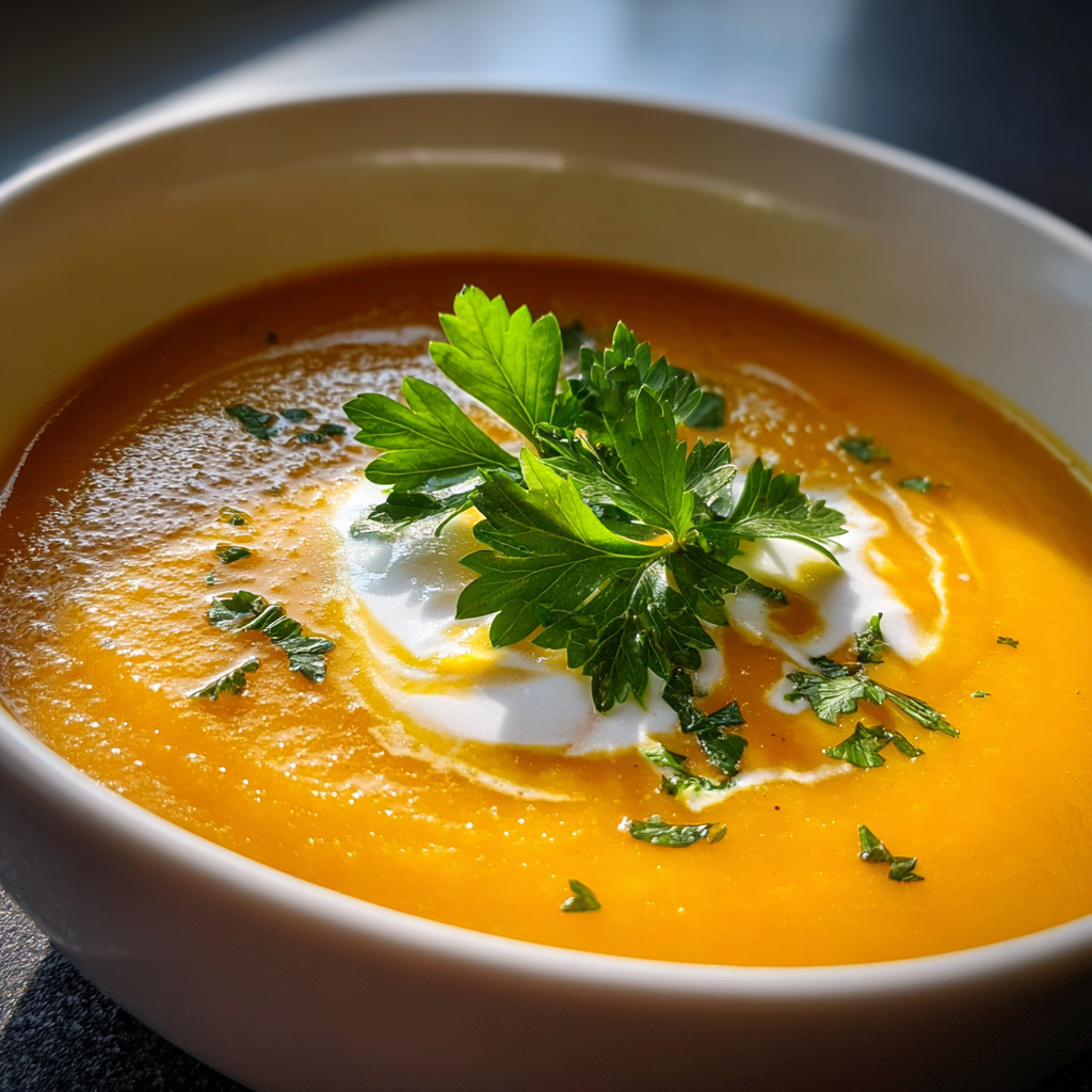 Carrot & Ginger Soup 1 Carrot & Ginger Soup