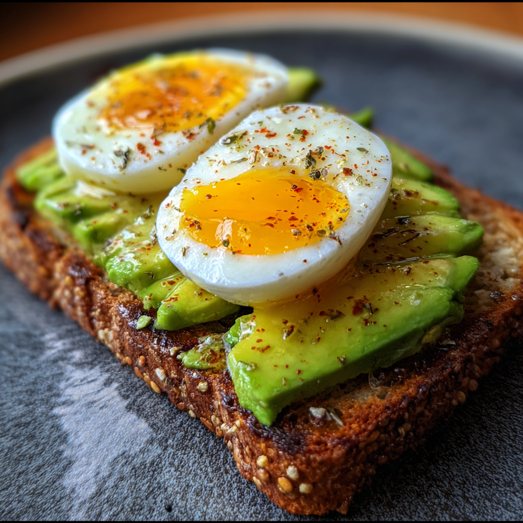 Avocado Toast with Soft Boiled Egg 1 Avocado Toast with Soft Boiled Egg