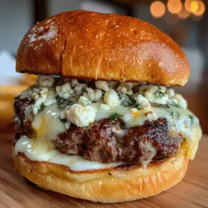 Blue Cheese Smash Burger 3 Blue Cheese Smash Burger