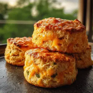 Jalapeño Cheddar Biscuits with Honey Butter