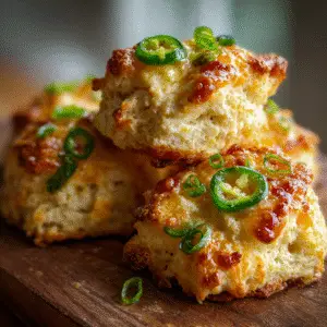 Jalapeño Cheddar Biscuits with Honey Butter
