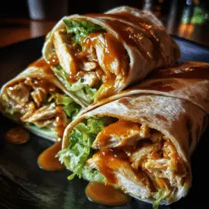 Peanut Sauce Chicken Wraps 3 Peanut Sauce Chicken Wraps