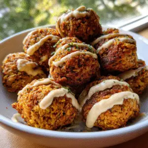 Crispy Chickpea Falafel with Tahini Sauce 4 Crispy Chickpea Falafel with Tahini Sauce