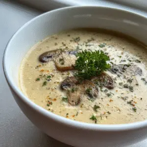 Creamy Mushroom Soup 3 Creamy Mushroom Soup