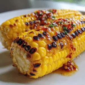 Grilled Corn with Chili Butter