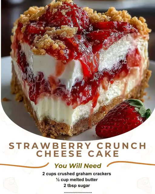 Strawberry Crunch Cheesecake