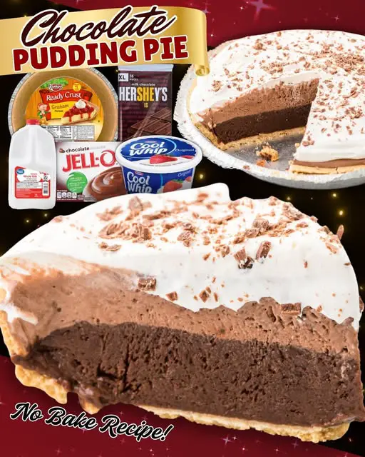 NO-BAKE CHOCOLATE PUDDING PIE!
