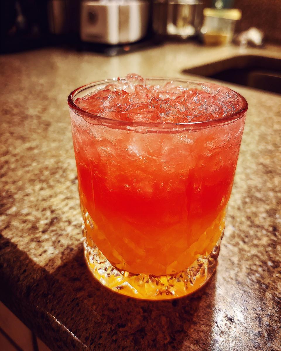 Close-up of a vibrant Beach Cocktail, a refreshing drink, perfect for the beach.