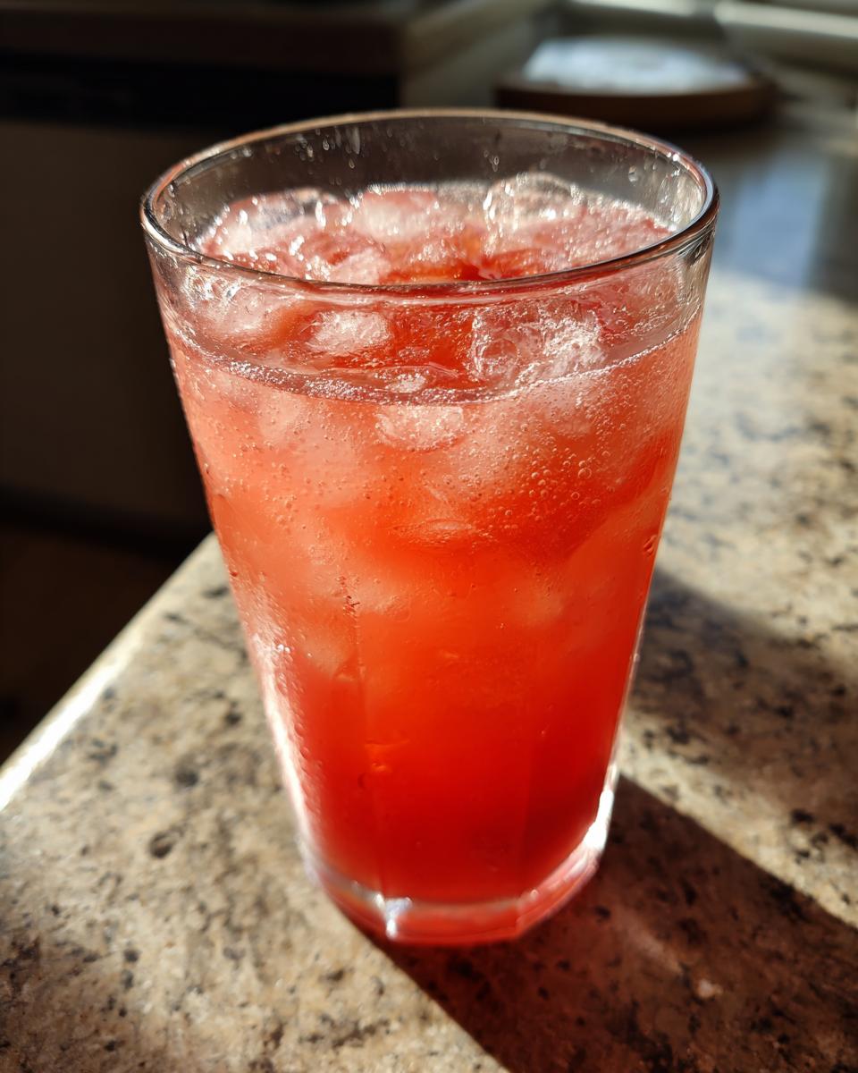 12 Big-Batch Cocktails: Masterful Make-Ahead Drinks 4 A tall glass filled with a red cocktail and ice, perfect for a big-batch cocktail.