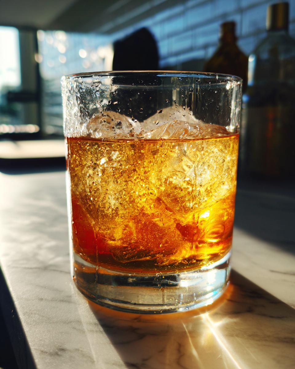 12 Big-Batch Cocktails: Masterful Make-Ahead Drinks 2 Close-up of a cocktail in a glass with ice, perfect for the 12 Big-Batch Cocktails.