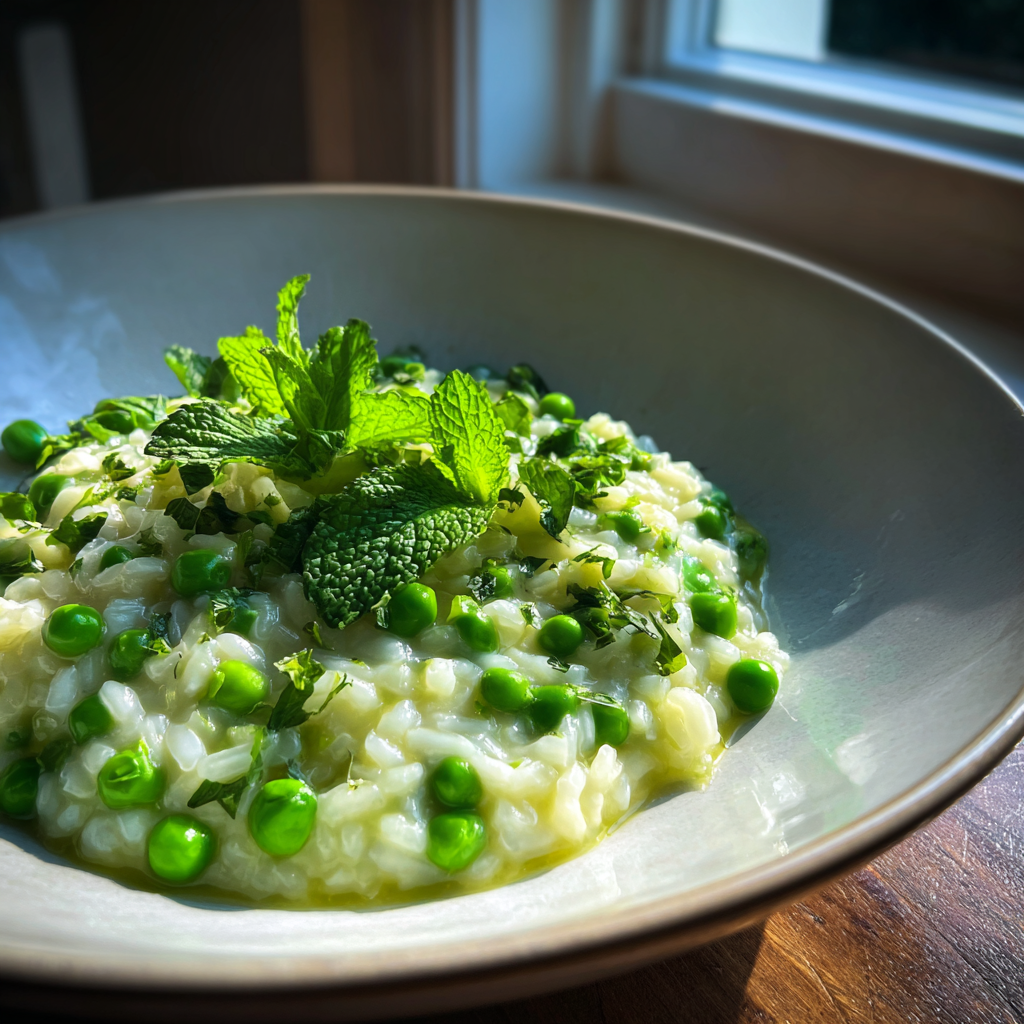 Spring Pea & Mint Risotto