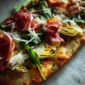 Artichoke & Prosciutto Flatbread 2 Artichoke & Prosciutto Flatbread