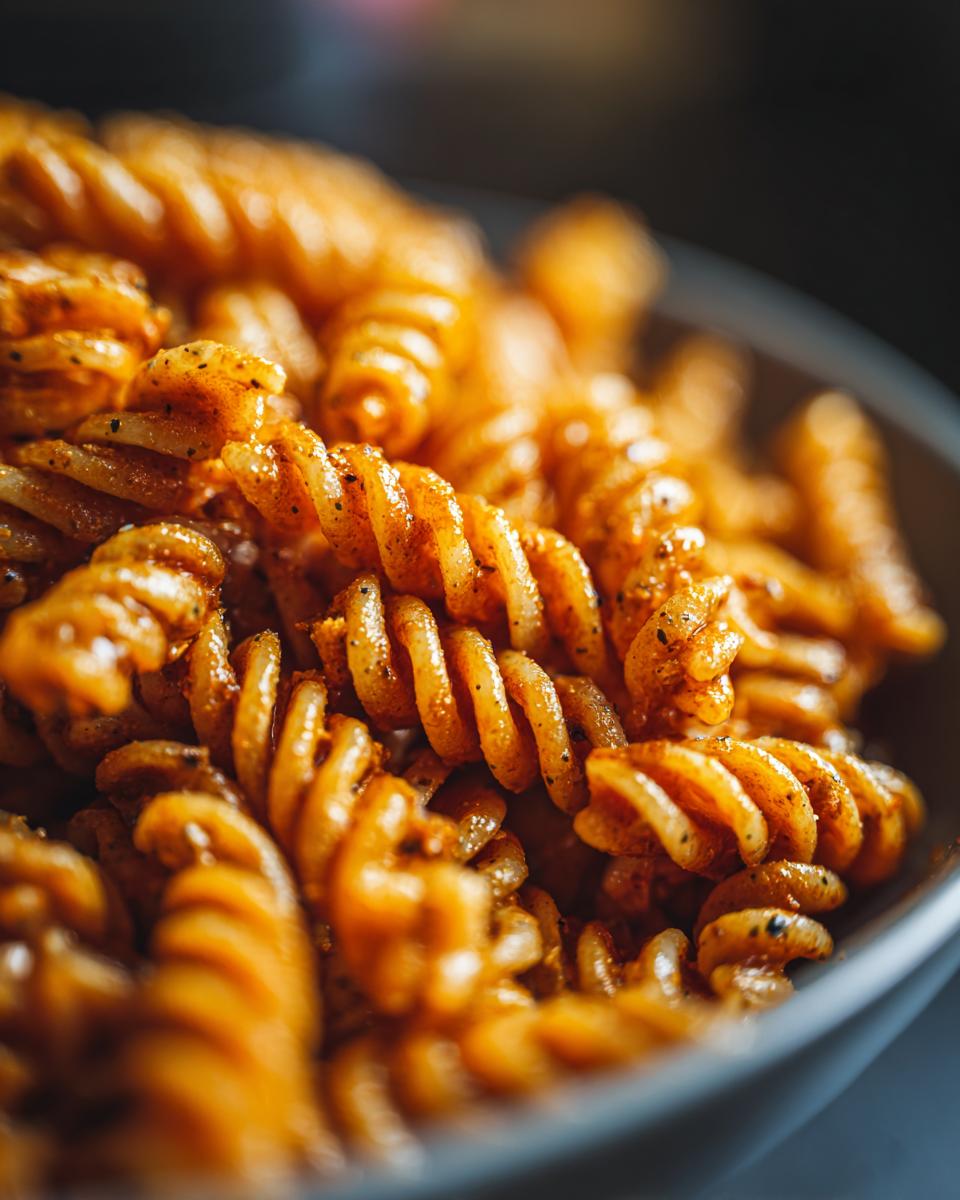 Simple Pasta Salad: 30 Min Delicious Fix 3 Close-up of cooked fusilli pasta, ready to be used in a delicious how do you make pasta salad recipe.