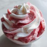 Close-up of a delicious Strawberry Fool dessert, a perfect easy spring dessert recipe.