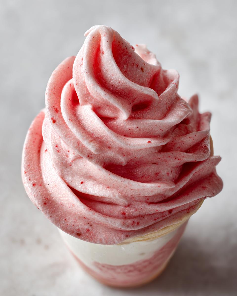 Close-up of a serving of Strawberry Fool, a delicious spring dessert.