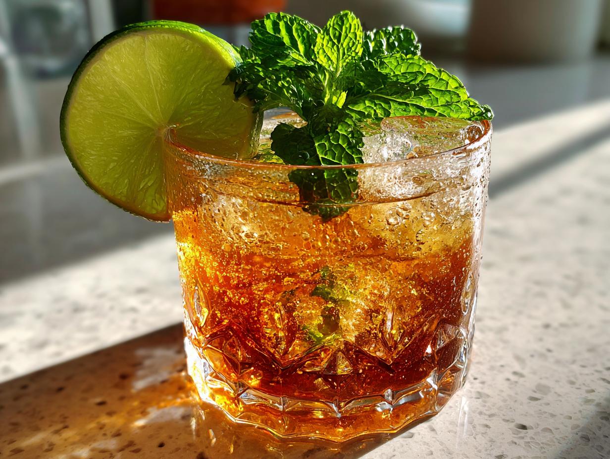 Close-up of a refreshing summer cocktail with lime and mint, perfect for 16 Ultimate Summer Cocktail Recipes.