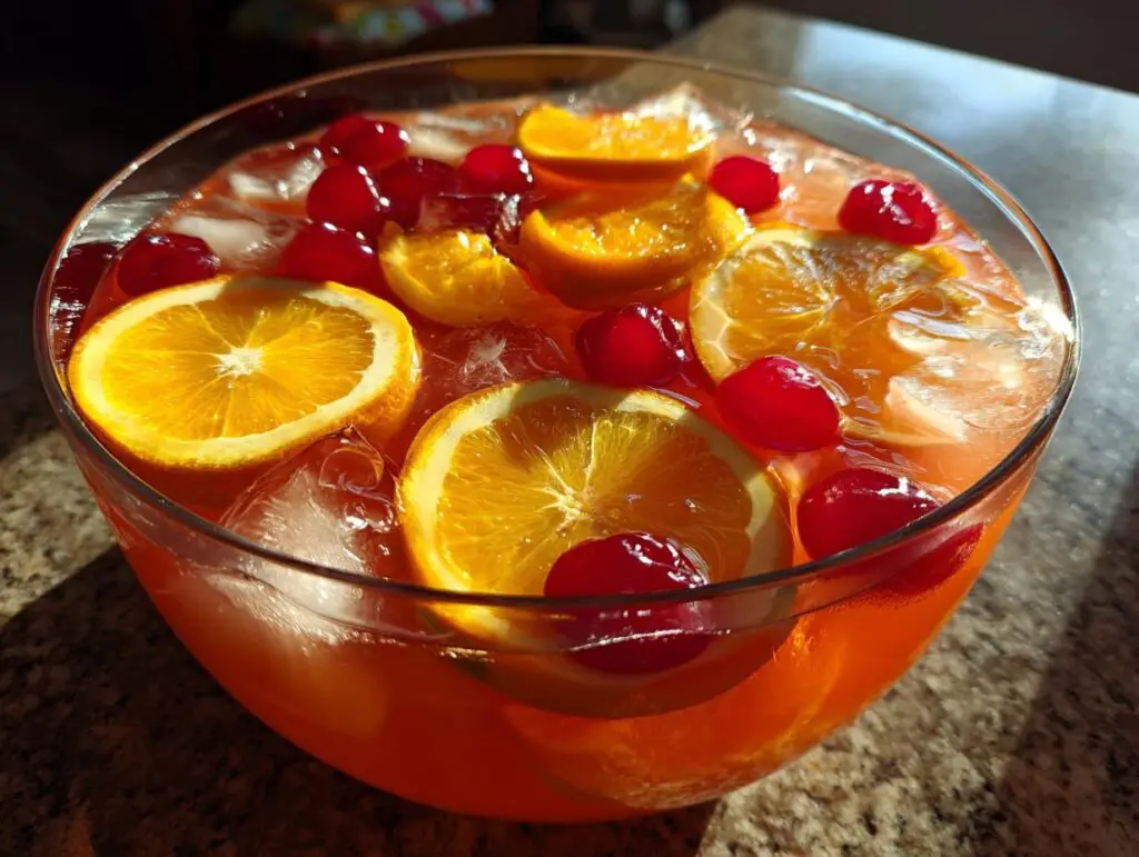 vodka party punch orange slices